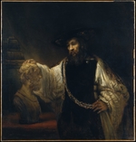 Rembrandt van Rhijn - Aristoteles vor der Büste des Homer