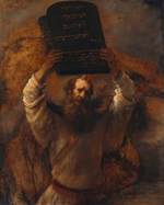 Rembrandt van Rhijn - Moses zerschmettert die Gesetzestafeln