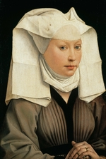 Weyden, Rogier, van der - Bildnis einer jungen Frau mit Flügelhaube