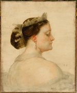 Couture, Thomas - Porträt von Mathilde Bonaparte (1820-1904), Princesse Française