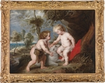 Rubens, Pieter Paul - Der Christusknabe mit dem kindlichen Johannes dem Täufer