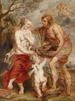 Rubens, Pieter Paul - Meleagros überreicht Atalante den Kopf des kalydonischen Ebers