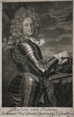 Unbekannter Künstler - Porträt von Baron Carl Ewald von Rönne (1663–1716)