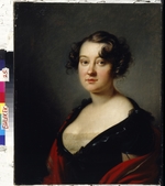 Kiprenski, Orest Adamowitsch - Porträt von Fürstin Jelena Michajlowna Golizyna (1776-1856)