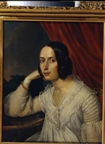 Reichel, Karl - Porträt von Natalia Alexandrowna Sacharjina-Herzen (1814-1852)