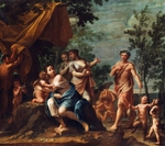 Franceschini, Marcantonio - Apollo als Hirte mit drei Grazien, Venus, Cupido und Pan