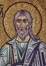 Byzantinischer Meister - Der Prophet Jeremia (Detail von Mosaik-Interieur im Markusdom)