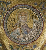 Byzantinischer Meister - König David (Detail von Mosaik-Interieur im Markusdom)