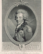 Saunders, Joseph - Porträt von Fürst Alexander Lwowitsch Naryschkin (1760-1826)