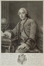 Tardieu, Pierre Alexandre - Porträt von Fürst Dmitri Michailowitsch Golizyn (1721-1793)