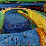 Kirchner, Ernst Ludwig - Brücke an der Prießnitzmündung