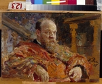 Repin, Ilja Jefimowitsch - Porträt von Pawel Wiktorowitsch Delarow (1851-1913)
