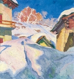 Giacometti, Giovanni - Capolago im Winter mit Blick auf Piz Lagrev