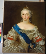 Unbekannter Künstler - Porträt von Kaiserin Elisabeth I. von Russland (1709-1762)