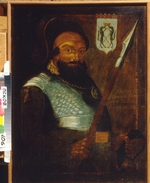Unbekannter Meister des 18. Jhs. - Porträt des Kosakenführers, Eroberer von Sibirien Jermak Timofejewitsch (?-1585)