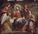 Rosselli, Matteo - Christus wird in der Wüste von Engeln bedient