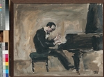 Kontschalowski, Pjotr Petrowitsch - Porträt von Pianist und Dirigent Carlo Zecchi (1903-1984)
