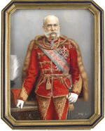 Osko, Lajos - Porträt von Kaiser Franz Joseph I. von Österreich in ungarischer Adjustierung