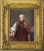 Liebscher, Adolf - Porträt von Kaiser Franz Joseph I. von Österreich im Ornat des Ordens vom Goldenen Vlies
