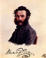Bestuschew, Nikolai Alexandrowitsch - Porträt von Dekabrist Iwan Horbatschewski (1800-1869)
