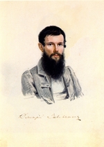 Bestuschew, Nikolai Alexandrowitsch - Porträt von Dekabrist Dmitri Sawalischin (1804-1892)