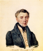 Bestuschew, Nikolai Alexandrowitsch - Porträt von Dekabrist Alexander Juschnewski (1786-1844)