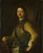 Unbekannter Künstler - Porträt von Kaiser Peter I. der Große (1672-1725)