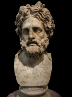 Römische Antike Kunst, Klassische Skulptur - Asklepios, der Gott der Heilkunst. (Romische Kopie nach einem griechischen Original von Phyromachos)
