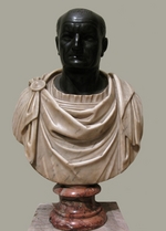 Römische Antike Kunst, Klassische Skulptur - Büste des Titus Flavius Vespasian