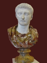 Römische Antike Kunst, Klassische Skulptur - Büste des Tiberius