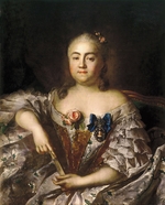Argunow, Iwan Petrowitsch - Porträt von Gräfin Warwara Alexejewna Scheremetjewa (1711-1767)