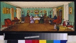 Unbekannter Künstler - Das Wohnzimmer von Graf Josef August Ilinski in Romaniw