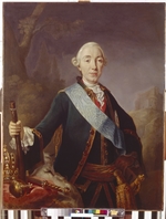 Pfandzelt, Lucas Conrad - Porträt des Zaren Peter III. von Russland (1728-1762)
