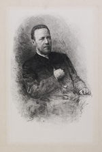 Mate (Mathé), Wassili Wassiljewitsch - Porträt von Historiker und Journalist Sergei Nikolajewitsch Schubinski (1834-1913)