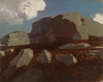 Redon, Odilon - Landschaft mit Felsen bei Royan