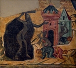 Altrussische Fresken - Das Jüngste Gericht. Fresko im Neujungfrauenkloster