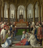 Weyden, Rogier, van der - Enterdigung des heiligen Hubertus