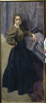 Bras, Ossip Emmanuilowitsch - Porträt von Malerin Jelisaweta Martynowa (1868-1905)