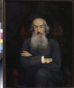 Sarudnaja-Kavos, Ekaterina Sergeewna - Porträt von Historiker Konstantin Nikolajewitsch Bestuschew-Rjumin (1829-1897)