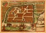 Braun, Georg - Plan von Moskau des 16. Jahrhunderts (Aus: Civitates orbis terrarium)