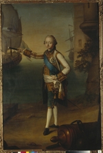 Delapierre, Nicolas Benjamin - Porträt des Großfürsten Pawel Petrowitsch (1754-1801) in Admiral Uniform