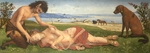 Piero di Cosimo - Ein Satyr betrauert eine Nymphe