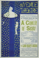 Beardsley, Aubrey - Avenue Theater, A Comedy of Sighs! (Plakat)