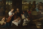Bernardino da Asola - Die Anbetung des Christuskindes