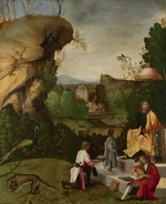 Giorgione, (Werkstatt) - Hommage an einen Dichter