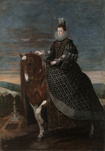 Velàzquez, Diego - Reiterporträt von Margarete von Österreich (1584-1611), Königin von Spanien