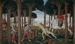 Botticelli, Sandro - Das Gastmahl des Nastagio degli Onesti (Erste Episode)