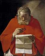 La Tour, Georges, de - Der heilige Hieronymus, einen Brief lesend