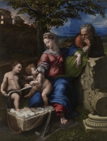 Raffael (Raffaello Sanzio da Urbino) - Die Heilige Familie unter der Eiche