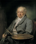 López Portaña, Vicente - Porträt von Maler Francisco de Goya (1746-1828)
